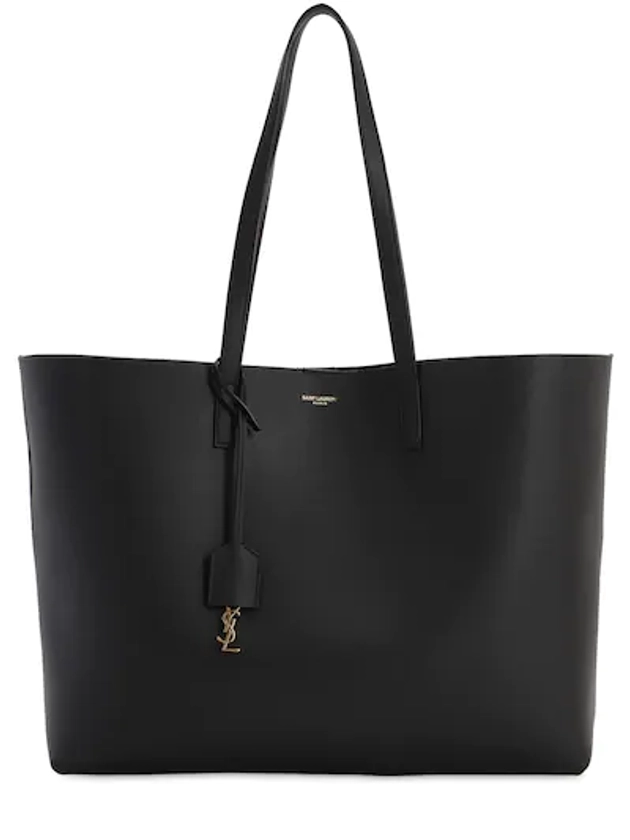 Saint Laurent - Saint laurent smooth leather tote bag - Black | Luisaviaroma