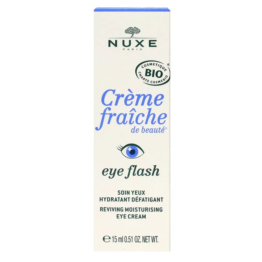 Nuxe Crème Fraîche de Beauté Eye Flash Soin Yeux Bio 15 ml est un soin hydratant effet "flash"
