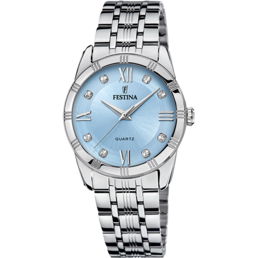 MONTRE FESTINA F16940/E BLEU, BRACELET EN ACIER INOXYDABLE 316L, FEMME