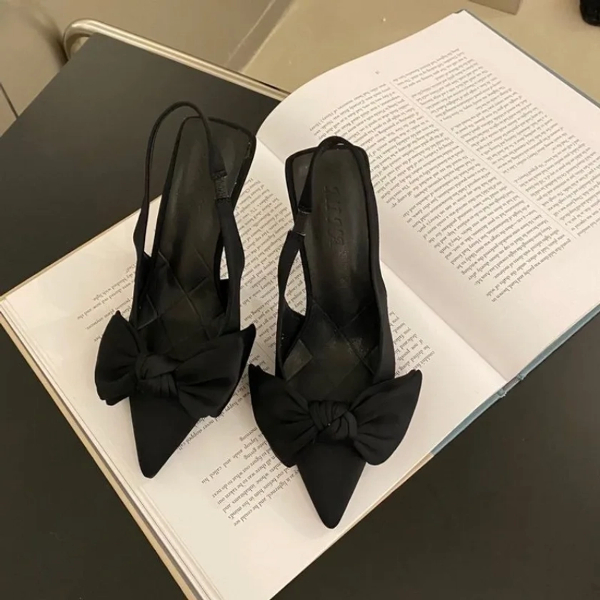 Chaussures à Talons Hauts avec Nministériels d Papillon pour Femme, Robe Sexy, Talon Fin, Jolie tu, Parker, Nouvelle Collection Printemps 2024 - AliExpress