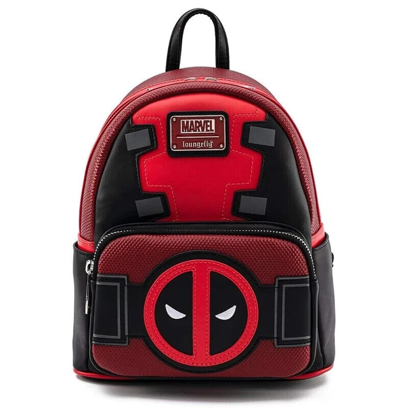 New Loungefly Deadpool Cosplay Mini Backpack Bag Marvel Avengers