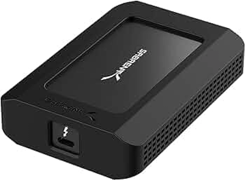 SABRENT Adaptador Thunderbolt 3 a Ethernet RJ-45 de 10 Gbps | Carcasa de Aluminio para Óptima Disipación del Calor | Exclusivo para Thunderbolt 3 y 4, no USB Tipo C [TH-S3EA]