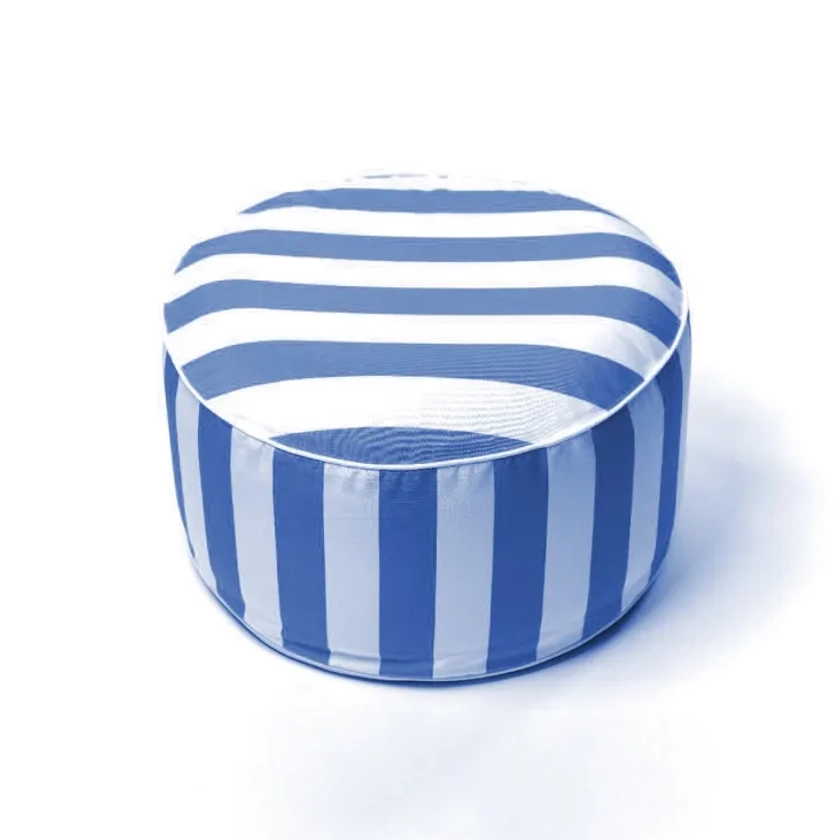 Pouf gonflable en Polyester Bleu 50x25 cm | Maisons du Monde