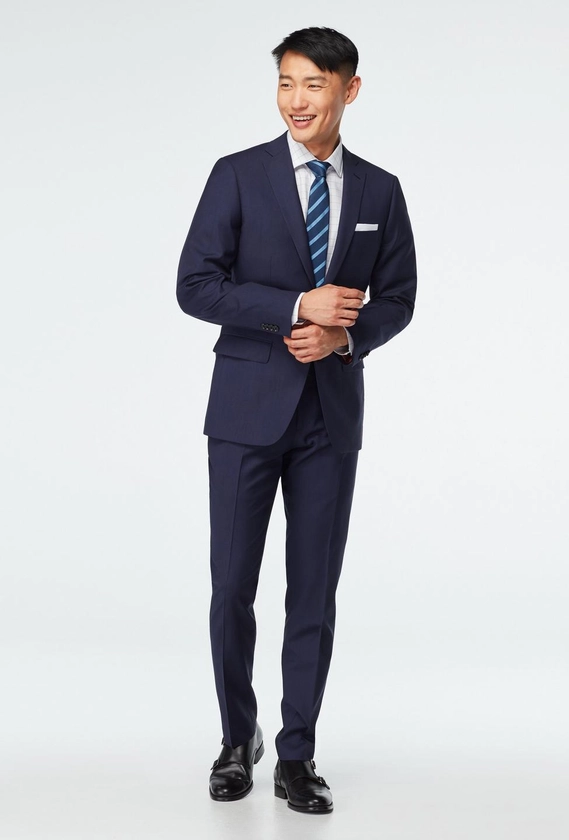 Custom Suits Made For You - Milano Navy Suit | INDOCHINO