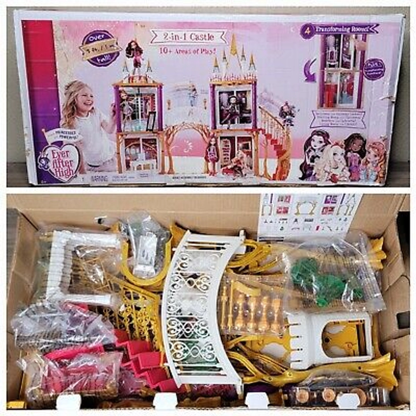 2015 Ever After High 2 in 1 CASTLE complete in box - read