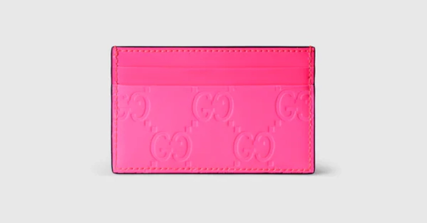 Gucci GG rubber-effect card case