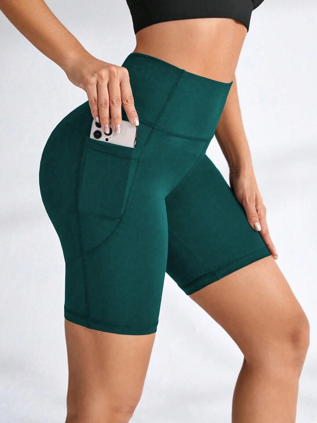 Yoga Basic Ladies' Sports Shorts With Pockets