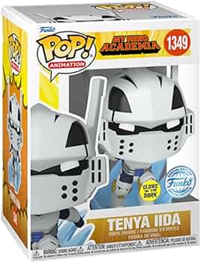 Funko Pop! My Hero Academia: Tenya Iida Special Edition Glow-in-The-Dark Multicolor Exclusive Vinyl Figure #1349