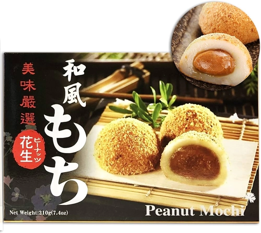 Royal Family Japanese Peanut Mochi (6 Pieces) 210g, (Pack of 1)