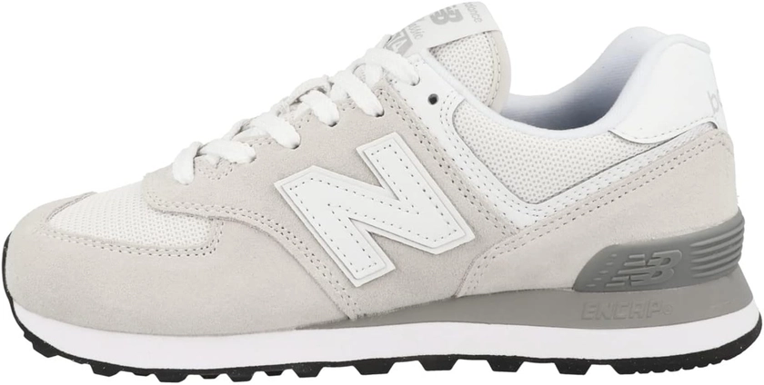 Amazon.com | New Balance Women's Classic Sneaker, Nimbus Cloud with White, 9 | Fashion Sneakers