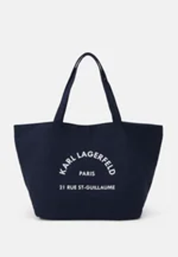 LOGO - Tote bag - black iris