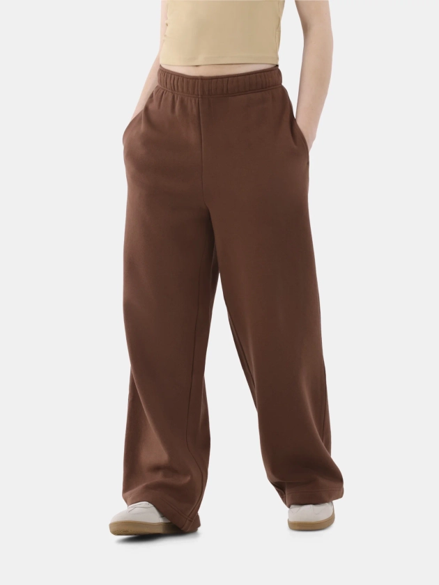 No Boundaries Wide Leg Fleece Pants, 30” Inseam, 1 or 2-Pack, Women’s - Walmart.com