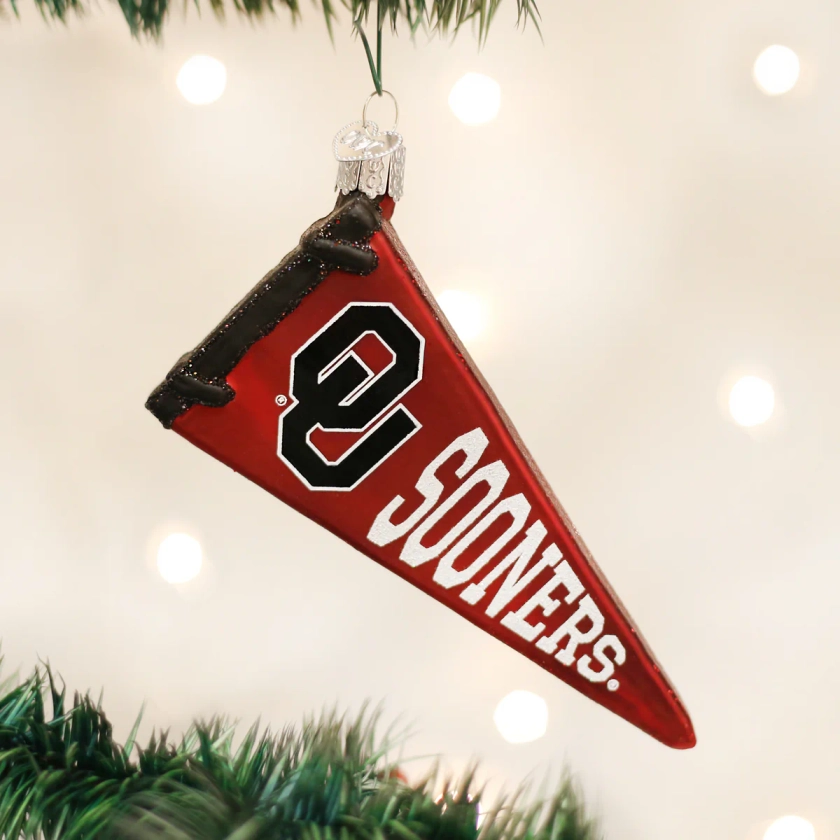 Oklahoma Pennant Ornament | Old World Christmas™