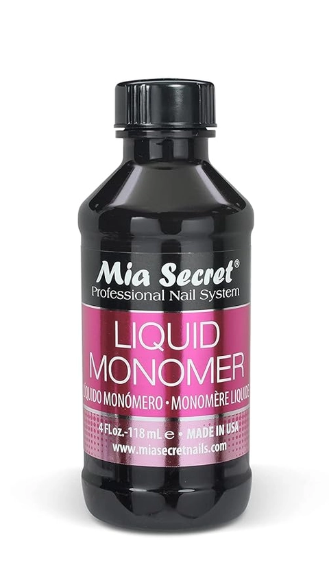 Amazon.com: 4 oz Mia Secret Liquid EMA Monomer - Professional Nail Liquid for Acrylic Powder : Beauty & Personal Care