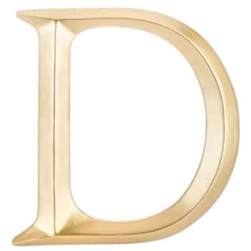 Large 12" Hand Painted Gold Letter Wall Decor Monogram Initial (D)