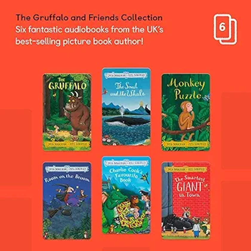 YOTO Gruffalo & Friends Collection by Julia Donaldson – 6 Kids Audio Cards for Use Player & Mini All-in-1 Bluetooth Speaker, Fun Educational Screen-Free Listening for Daytime Bedtime Travel