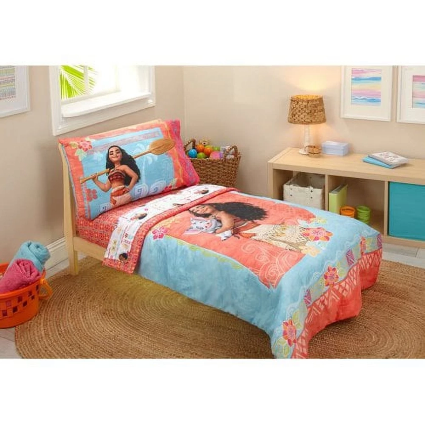 Disney 4-Piece Moana Toddler Bedding Set