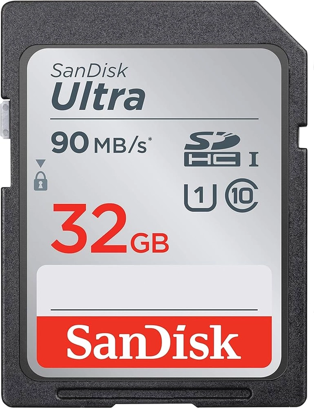 SanDisk SDSDUNR-032G-GN6IN Ultra 32 GB SDHC Memory Card up to 90MB/s, Class 10 UHS-I
