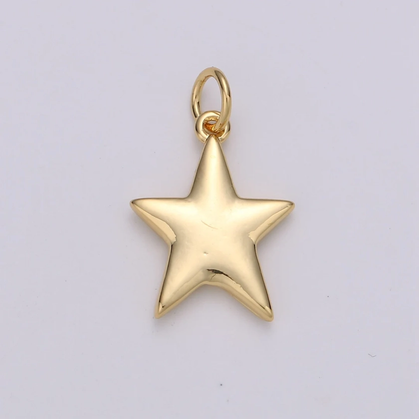 Gold Mini Star Charms Double Sided Charm for Necklace Earring Bracelet Jewelry Making Supply Celestial Jewelry - Etsy
