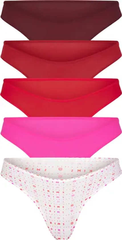 SKIMS Fits Everybody Assorted 5-Pack Thongs | Nordstrom