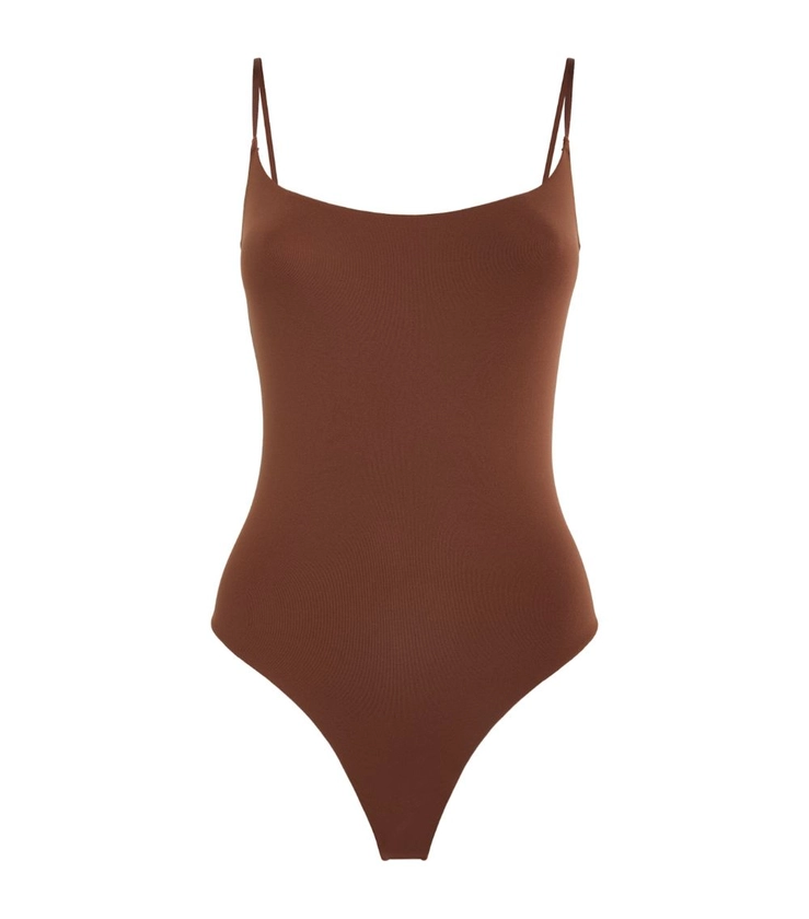 Womens Skims brown Fits Everybody Cami Bodysuit | Harrods UK