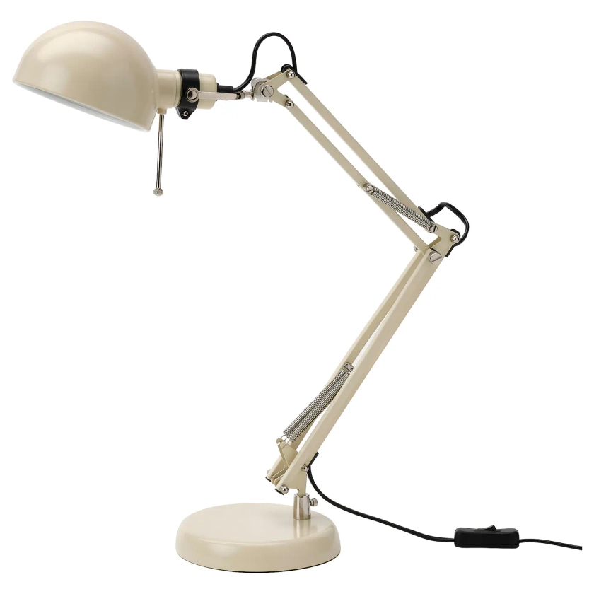 FORSÅ lampe de bureau, beige - IKEA