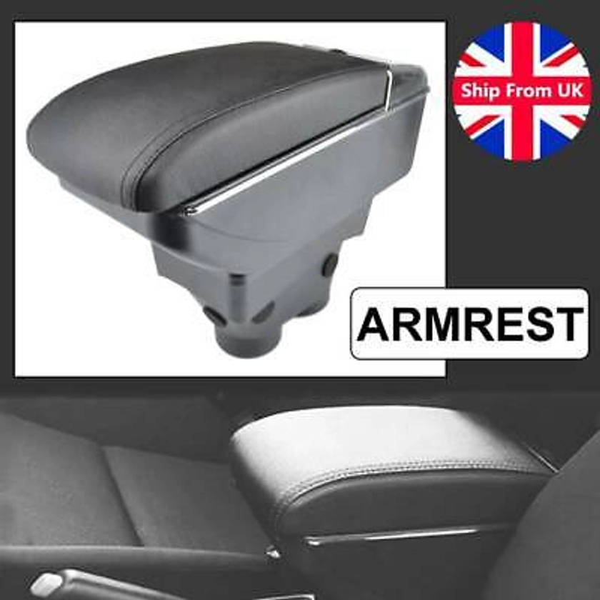 UK For Peugeot 208 2013 -2018 Dual Layer Armrest Car Central Console Storage Box