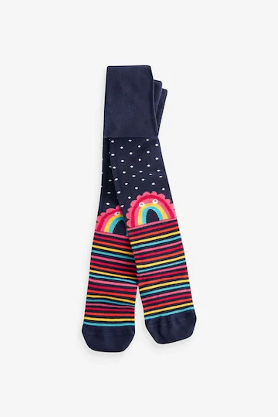 Buy Navy Blue Cotton Rich Rainbow Tights from the Next UK online shop