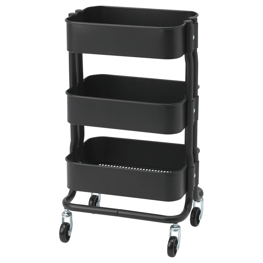 RÅSHULT trolley, black, 28x38x65 cm - IKEA Germany