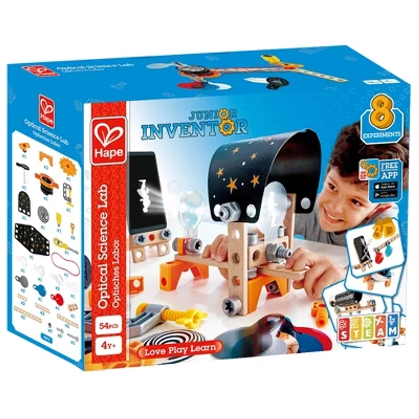 Hape: Junior Inventor: Optical Science Lab - 54pcs, Ages 4+