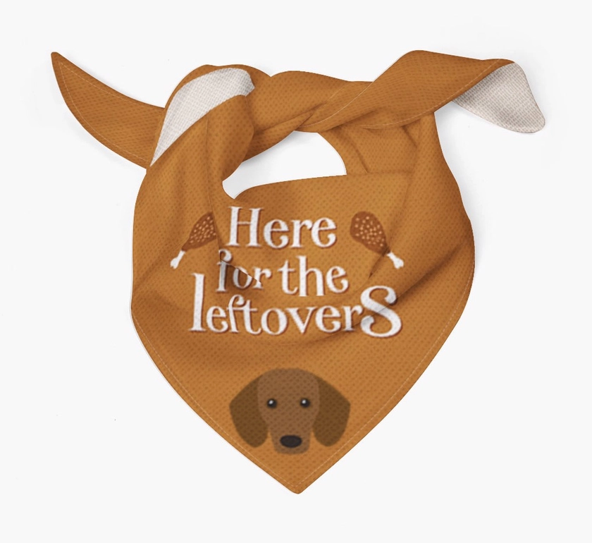 Here For The Leftovers: Personalised Dachshund Bandana