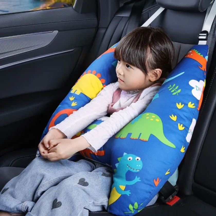 [Special]Children's Car Safety Pillow Sleeping Pillow Encircling Support Removable Washable Liner Boys and Girls Seat Belts Neck Pillow s Available Safe and Comfortable