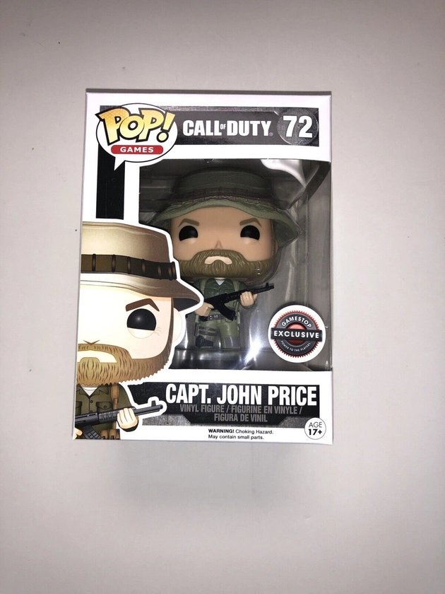Funko Pop! Call Of Duty Captain John Price #72 GameStop Exclusive NEW