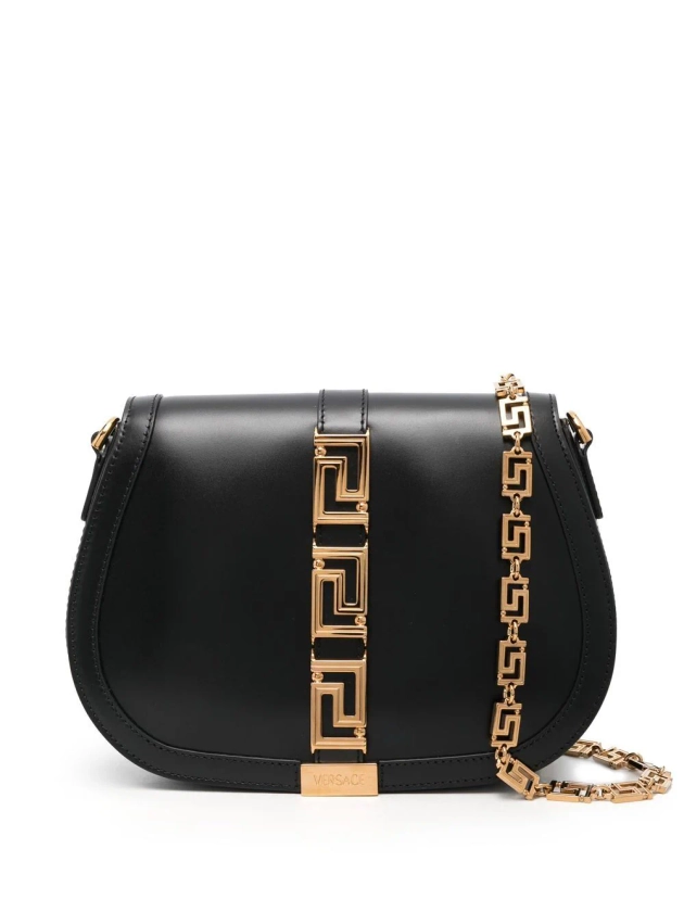 Versace Sac Porté Épaule La Greca | Noir | FARFETCH FR