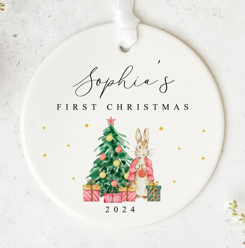 Child's First Christmas Personalised Ornament New Baby Gift First Christmas 2024 Personalised Baby Gift Christmas Ornament christmas - Etsy UK