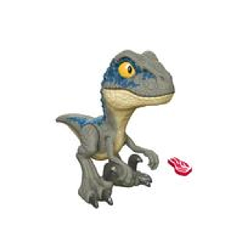 Mega Roar Blue Velociraptor Dinosaur Toy