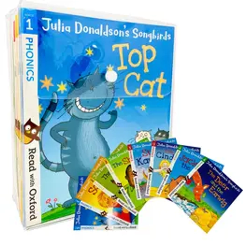 Julia Donaldson's Songbirds 36 Books Read with Oxford Phonics Collection Set (Stage 1 - 4)