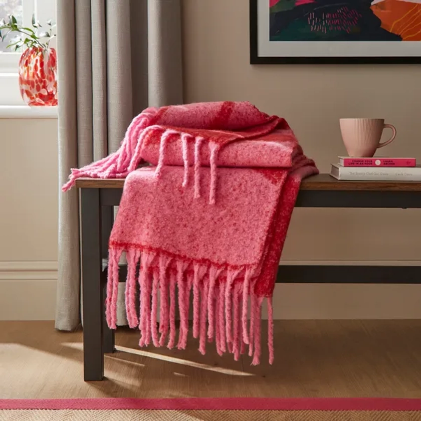 Elements Abstract Faux Mohair Throw 130x180cm