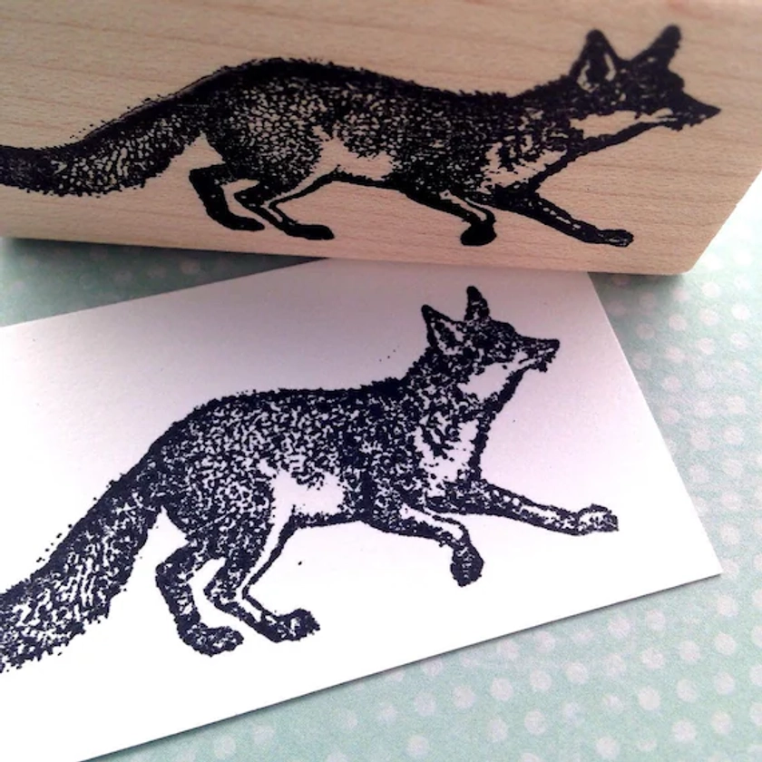 Fox Rubber Stamp 2708