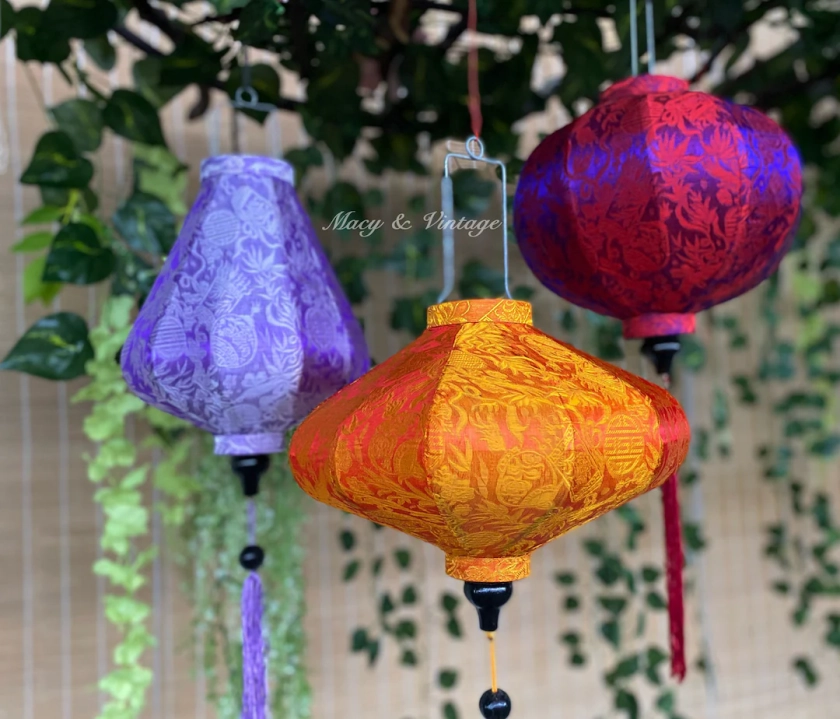3pcs Vietnamese Bamboo Silk Lantern 35cm Mix Shape and Color Custom Made Lanterns for Home Decoration. Patio Lanterns. Garden Lanterns - Etsy UK