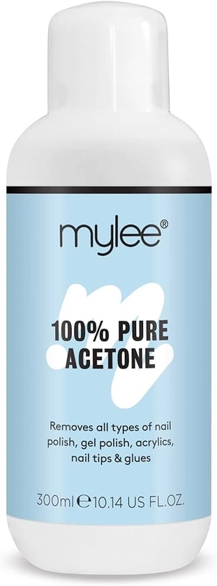 Mylee Acétone 100 % Pure Dissolvant Pour Ongles De Qualité Supérieure Enlève Le Gel UV/LED (300ml)