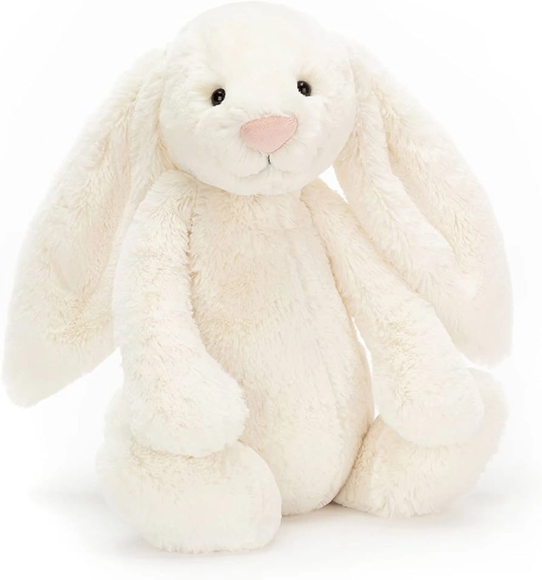 Jellycat Bashful Cream Bunny Stuffed Animal, Large 14 inches | Rabbit and Bunny Plush Toy | Classic Children's Gift