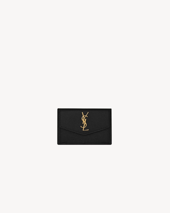 UPTOWN PORTE-CARTES EN CUIR GRAIN DE POUDRE | Saint Laurent | YSL.com