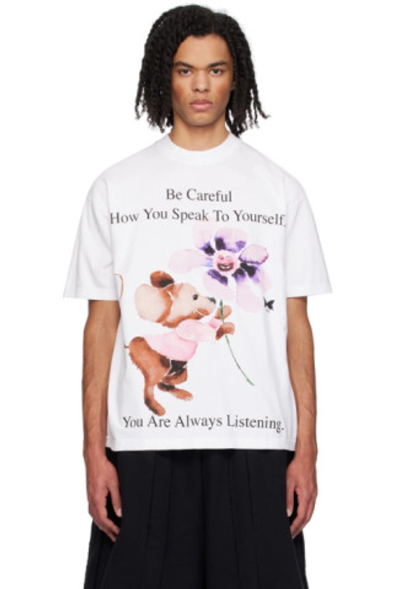 Online Ceramics - White 'You Are always Listening' T-Shirt