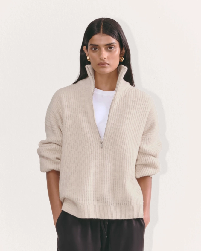 The Half-Zip Sweater in Luxe Merino