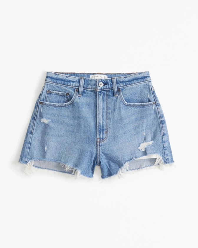 Women's Curve Love High Rise Mom Short | Women's Bottoms | Abercrombie.com