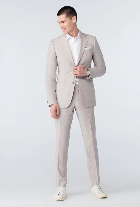 Custom Suits Made For You - Milano Sand Suit | INDOCHINO