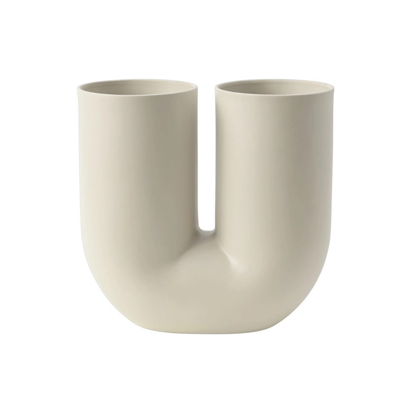 Vase Kink céramique beige / Earnest Studio, 2018 - Muuto