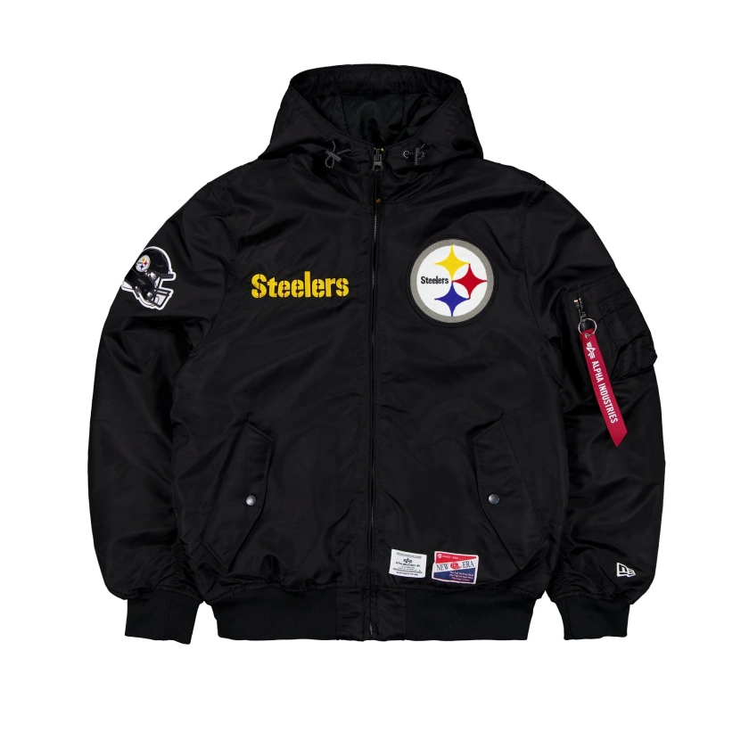 Alpha Industries x Pittsburgh Steelers L-2B Hooded Bomber Jacket