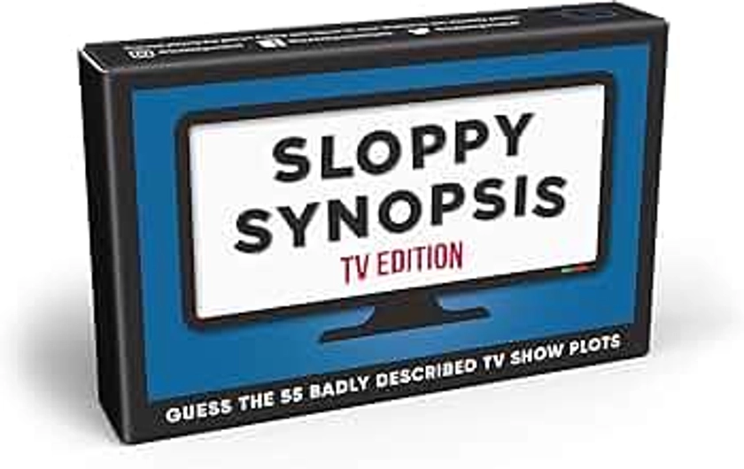 Bubblegum Stuff - Sloppy Synopsis - TV -Edition - 55 Iconic Shows with Dreadful Descriptions - Test Your Knowledge and Quick Thinking - Perfect for Game Nights and Parties - Great Gift Idea!